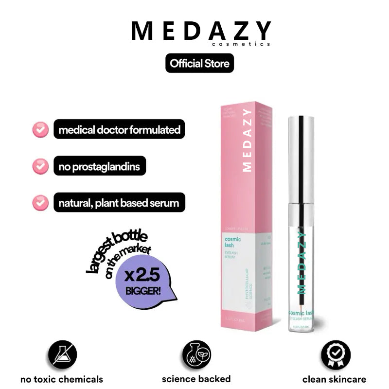 👁️Medazy Eyelash Growth Serum 8ML✅FDA Approved👩⚕️(Grow Thicker, Longer, Healthier Lashes) 👀