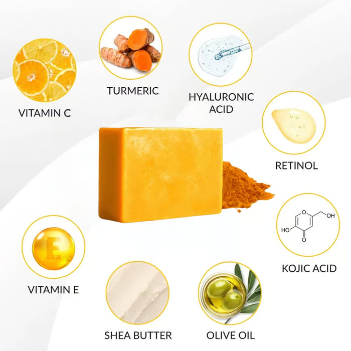 🔥Turmeric & Kojic Acid Brightening Soap