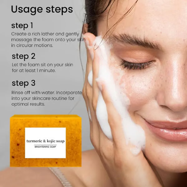 🔥Turmeric & Kojic Acid Brightening Soap