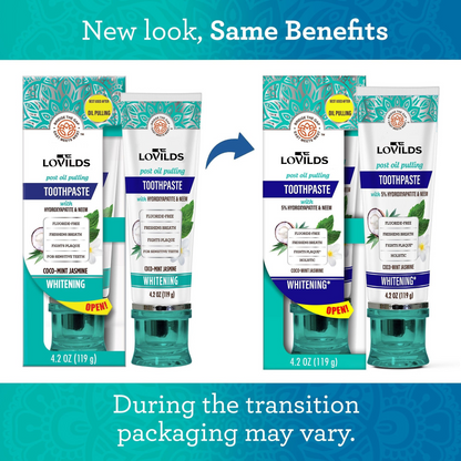 LOVILDS™  ✨Coconut Mint Fluoride-Free Hydroxyapatite Whitening Toothpaste✨Limited Time Offer：50%