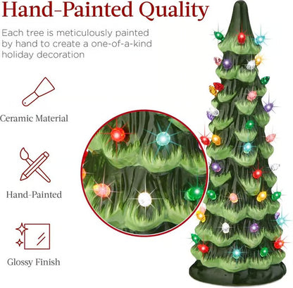🎉Hand-Painted Tabletop Christmas Trees🎄