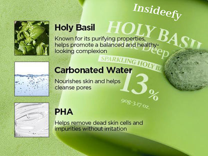 （🔥LAST DAY SALE-80% OFF)Final Sale -Insideefy Holy Basil Bubble Deep Mask 13%