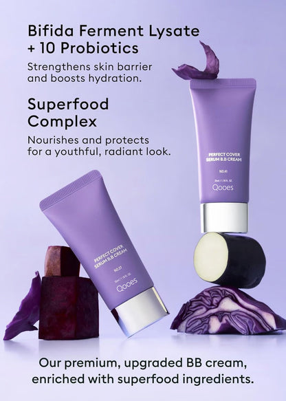 🌟Qooes Perfect Cover Serum BB Cream